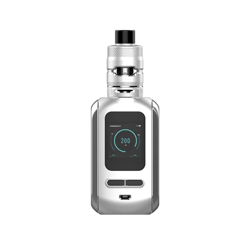 
new products KangerTech Ranger Kit 200W Box MOD Vape with 3.8ml RANGER TANK and Milli Mesh Coils E Cigarette Vaporizer 