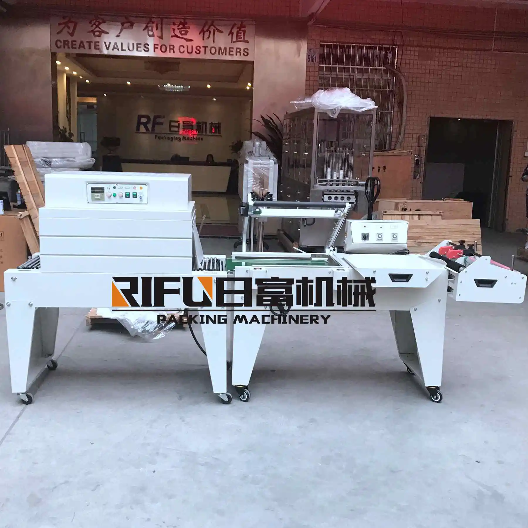 thermal shrink tunnel bs-b400 thermal shrink packaging machine