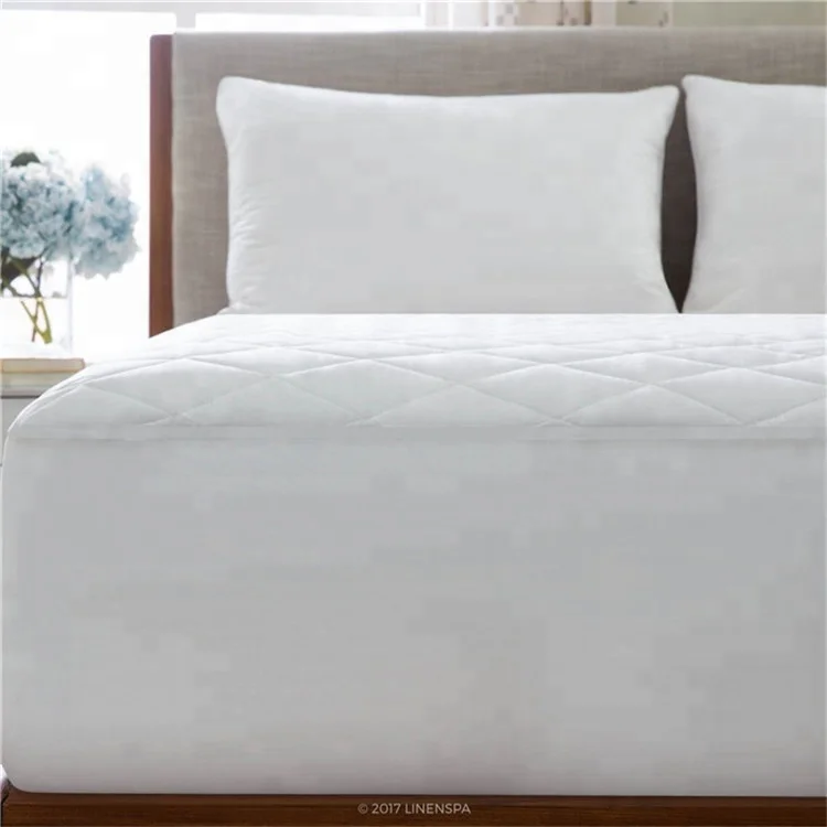 soild color soft king down and feather comfortable breathable mattress topper