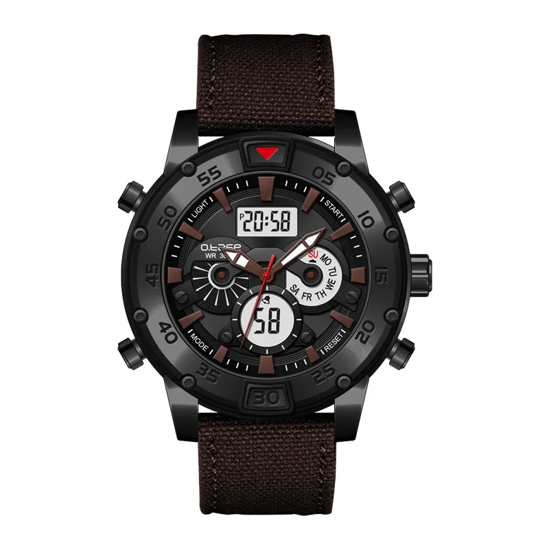 Japan movement sports watch polit fashion watch polar  multifunction analog digital stainless steel watch