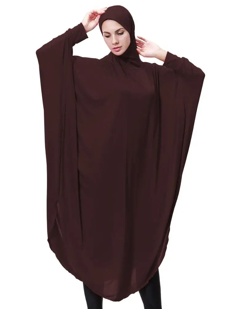 New Style Fashionable Islamic Elegantly Muslim Abaya Jilbab Hip Length Khimar hijab khimar