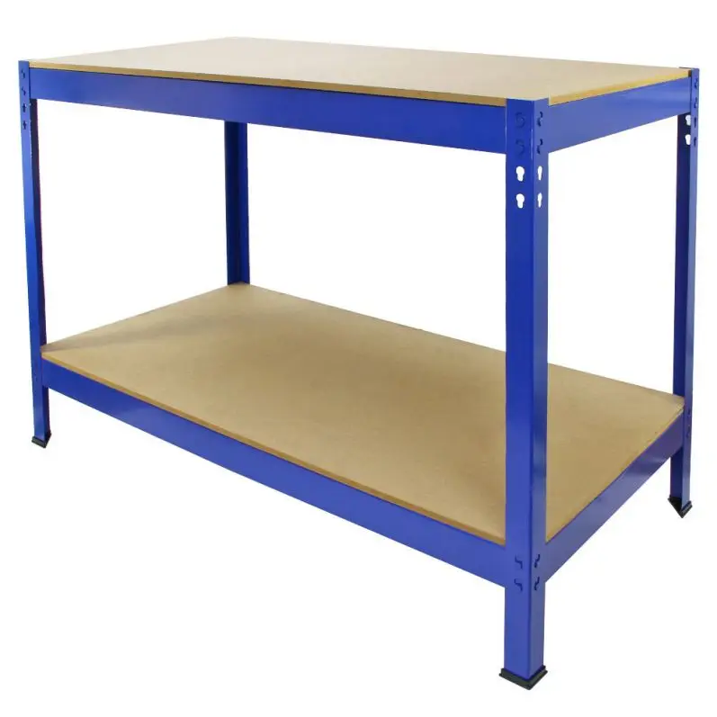 Tool Work Bench High-efficiency Steel Frame Heavy Duty Metal Cabinet 0.8-1.2mm 200kg/shelf Powder Coated CN;SHN Carton Packing