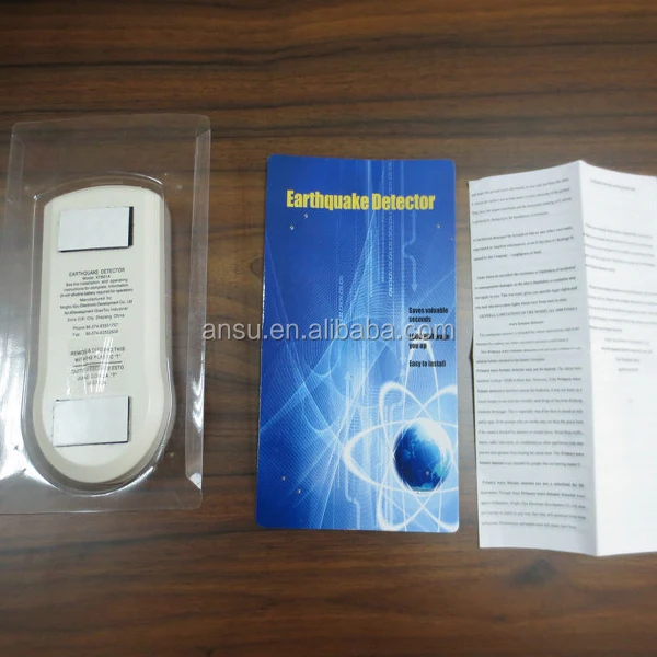 Earthquake Alarm fire alarm 9V Seismic P-wave detection Fire fighting earthquake detector