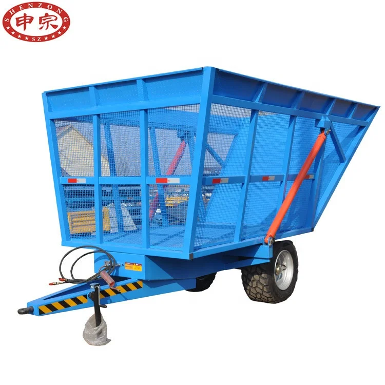 farm tractor trailer use 4ton sugar cane tipping trailers