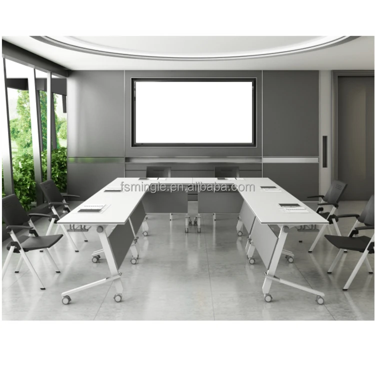 Particleboard base Training table for training conference room with Collapsible table top