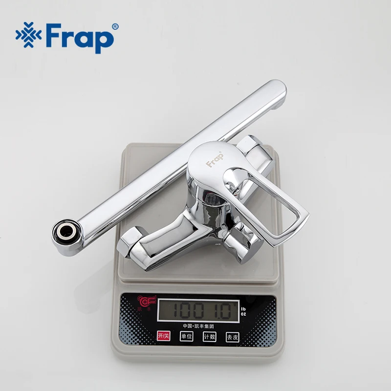 Frap 30cm silver Outlet pipe Bath shower faucet set Brass body shower head bathroom tap bathtub faucet F22701-B