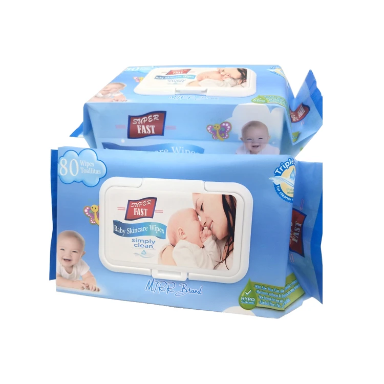 Biodegradable Disposable wipes Flushable Bamboo Baby Wipes