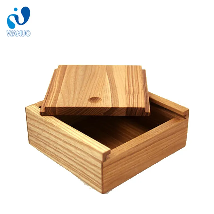 Magnetic Environmental Wooden Jewelry Box With Sliding Lid
