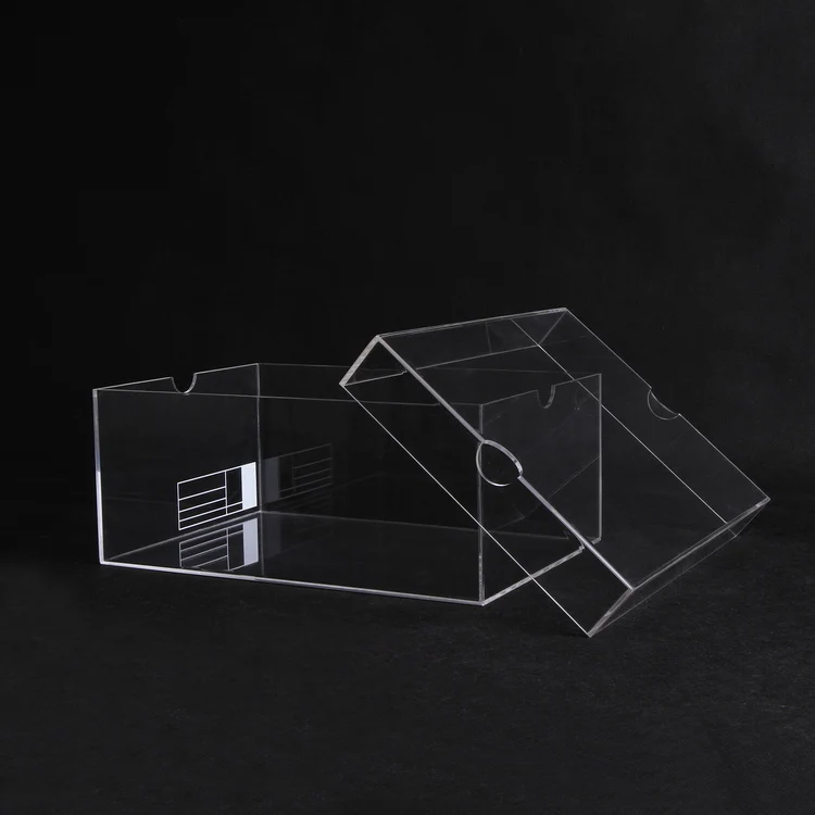 High Quality Clear Transparent Acrylic Shoe Display Box Acrylic Sneaker Box