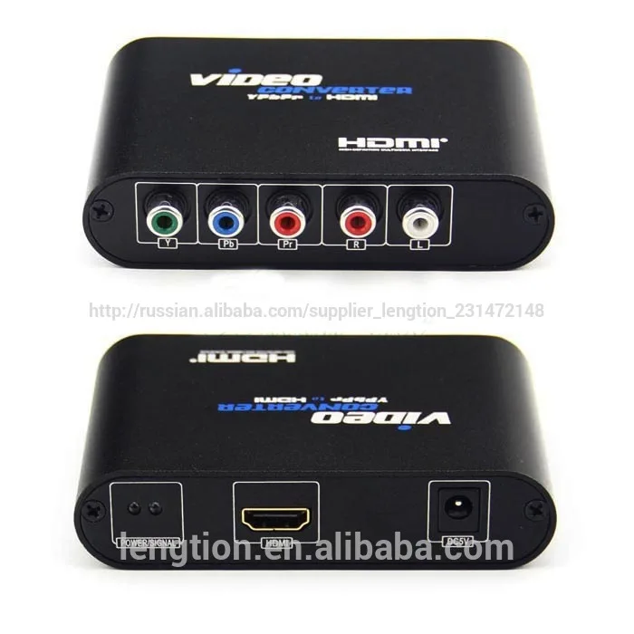 дешевле горячей 5 сильный компонент rgb ypbpr ра/л до hdmi конвертер видео аудио конвертер адаптер великой для hdtv
