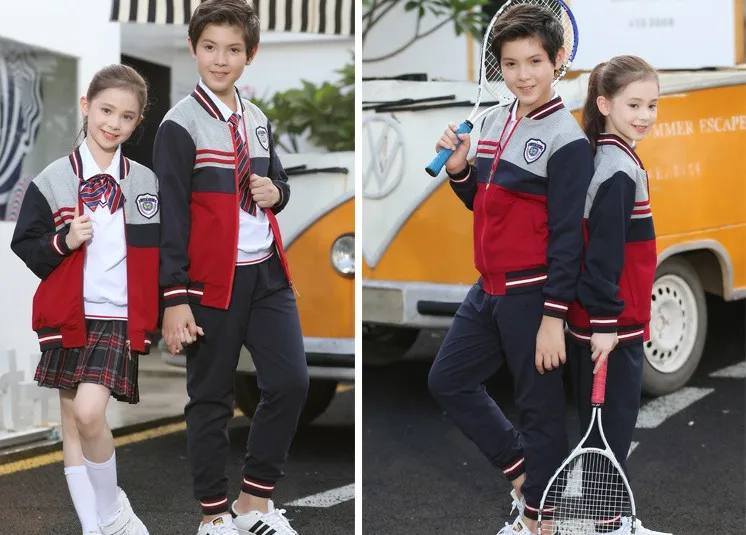 OEM School Uniform Designs Boys and Girls Primary School Uniform