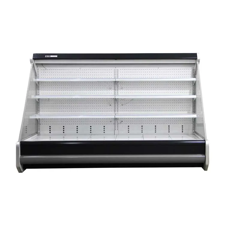 Custom Commercial Refrigerator Open Top Multideck Chiller Supermarket Cabinet Display Cooler Single-temperature Ce Steel Plate