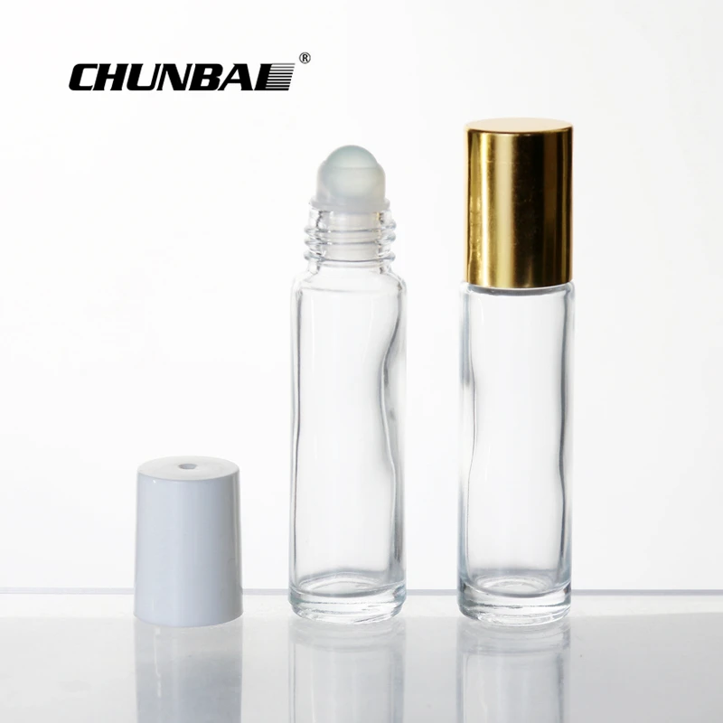 hot custom 3ml 5ml mini fancy Crystal rectangle perfume empty roll on oil containers clear roll on bottle