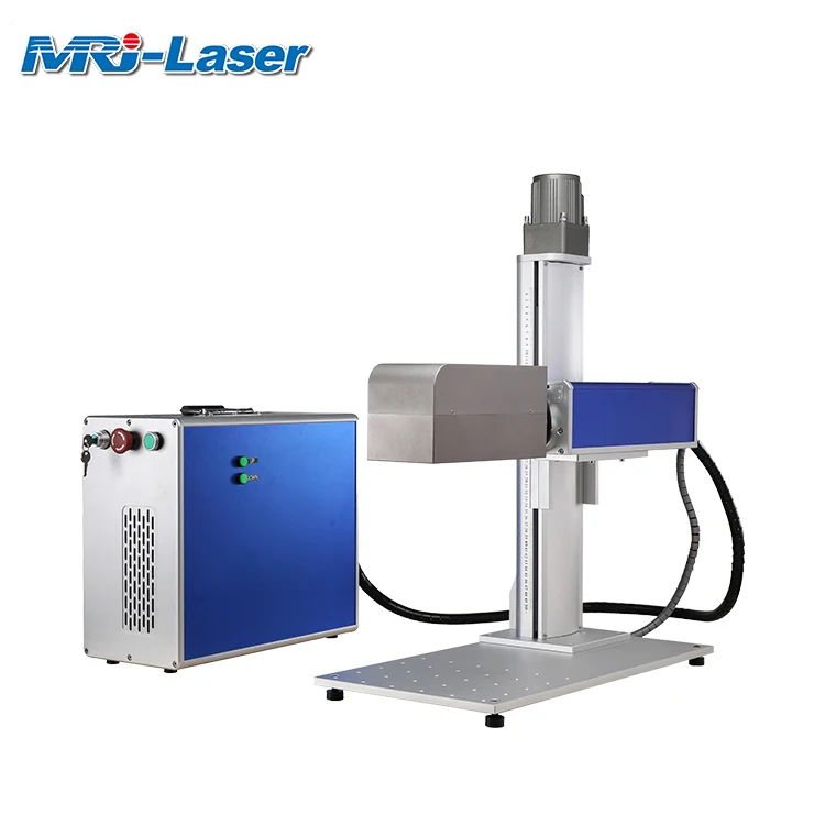 Portable 3D Fiber Laser 20W 30W 50W Color Marking Printing Machine With Motor to Auto-up-down