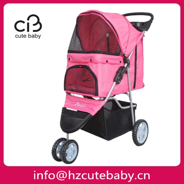 
three wheels dog stroller 