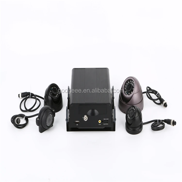 
High Quality 3G live video streaming 4ch 720P HD H.264 Mobile DVR with GPS Tracking in Google Earth 