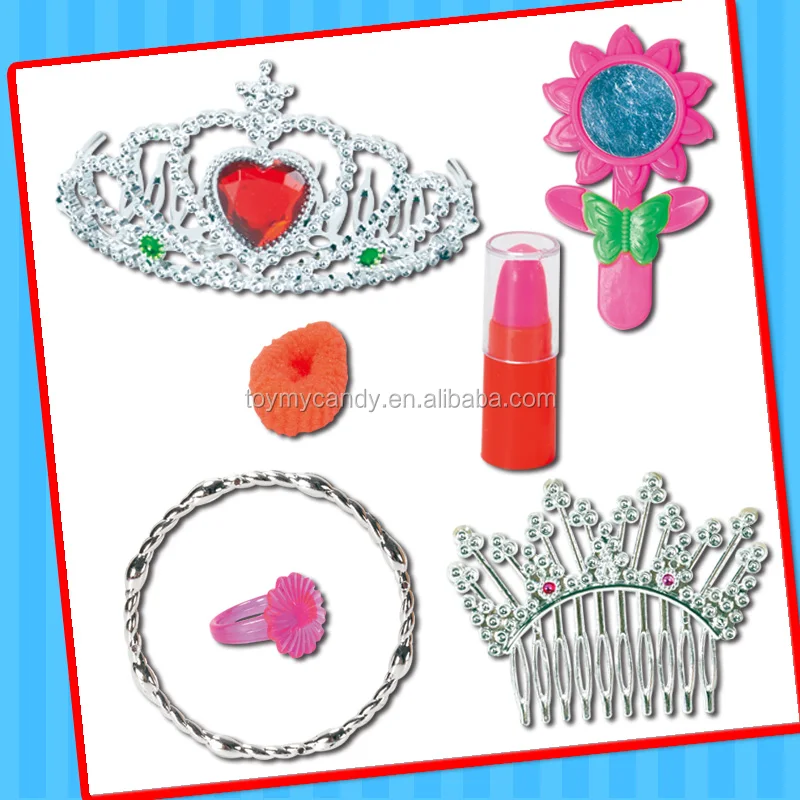 Wholesale china toy factory good selling jewelry box kid hair accessory set for girls with candy favorite gift