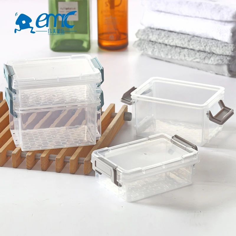 PP clear small keyway plastic desktop storage box
