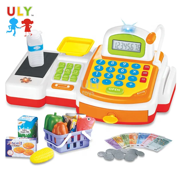 
Children learning resources pretend play kid supermarket cash register toy 