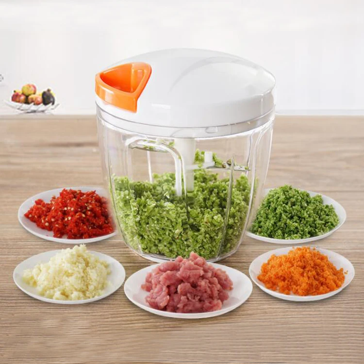Manual Food Chopper Hand Pulled Vegetable Cutter Mincer Slicer for Onion Garlic Lettuce Tomato