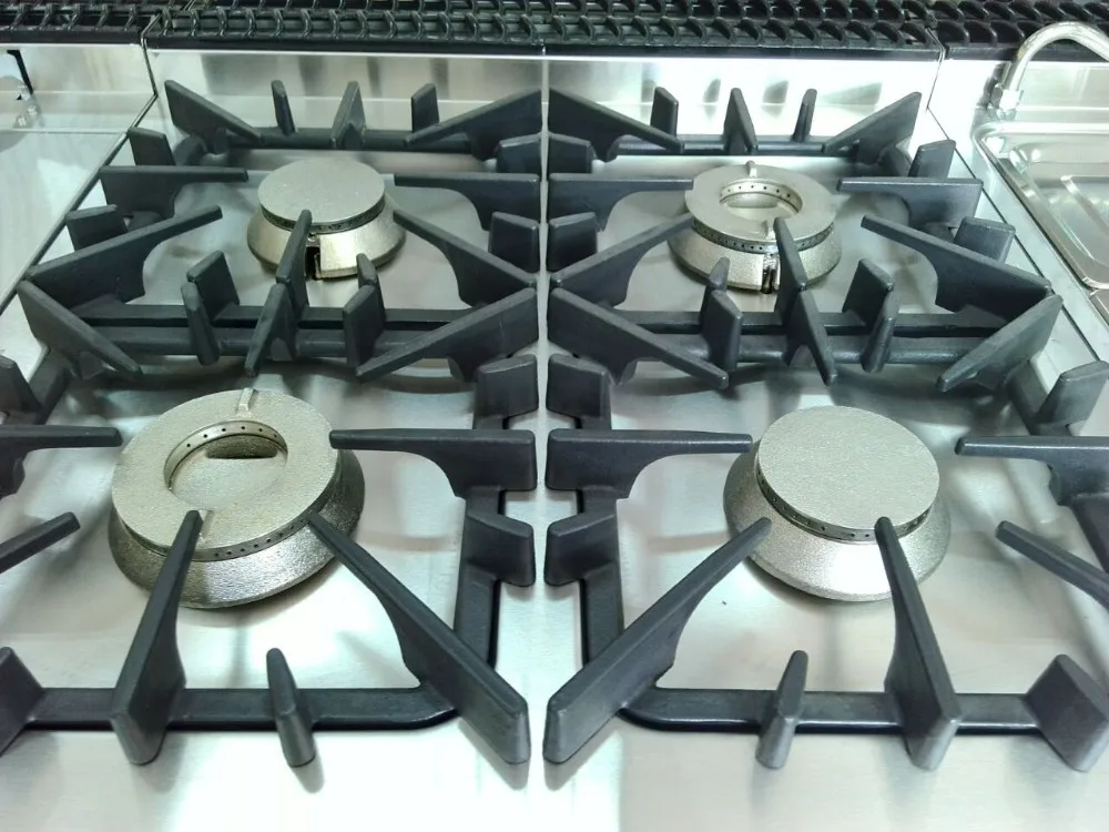 Electric 4-Burner Gas Cooking Range Oven