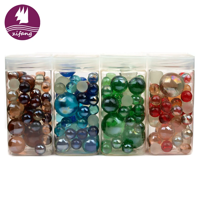 
Wholesale Round Transparent Multi Color Glass Ball Large Glass Marbles For Sale 