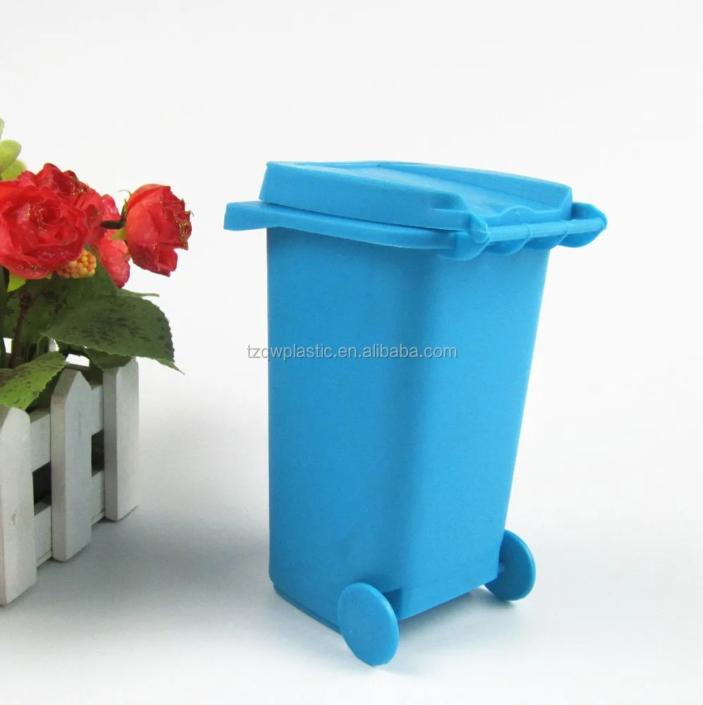School Used Plastic Mini Desk Wheelie Bin,Pen Holder