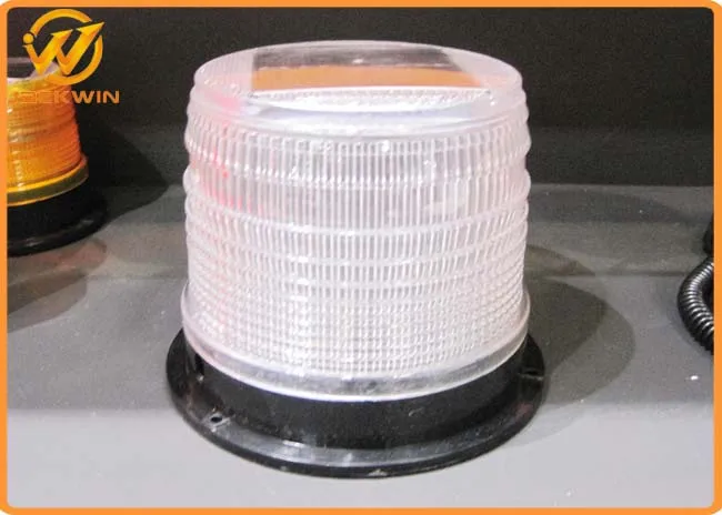 Marine Solar Navigation Light - RED LED Marine Dock Barge Safety Beacon Light