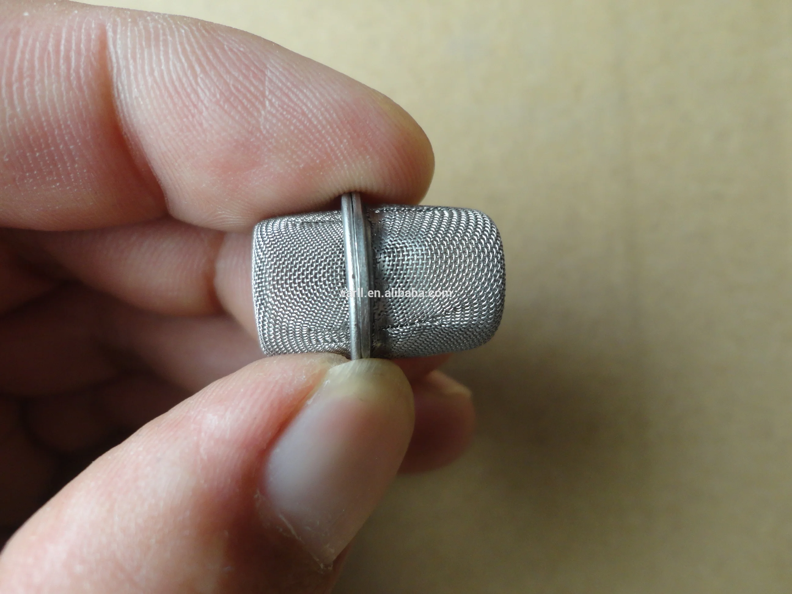 stainless steel bowl shape mesh filter with wrapping edge for smoking pipe