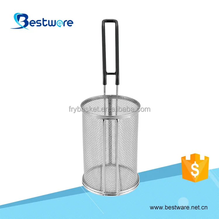 High Quality Stainless Steel Cylindrical Cooker Commercial Pasta Basket For Kitchen