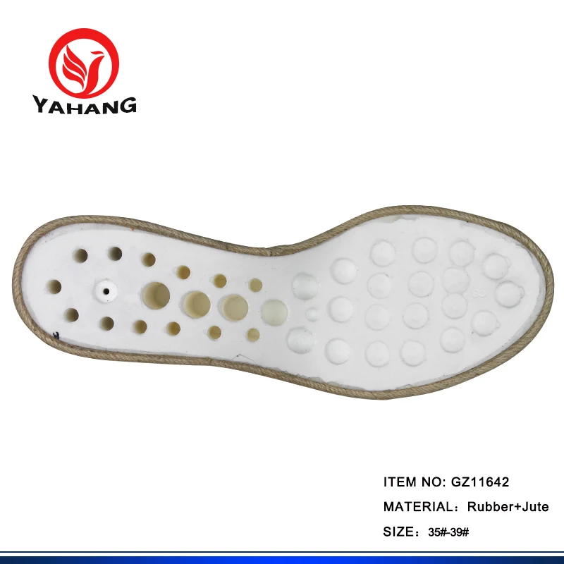 Wedge Heel Jute Soles for Sandals Sole Manufacturers Female Outsole