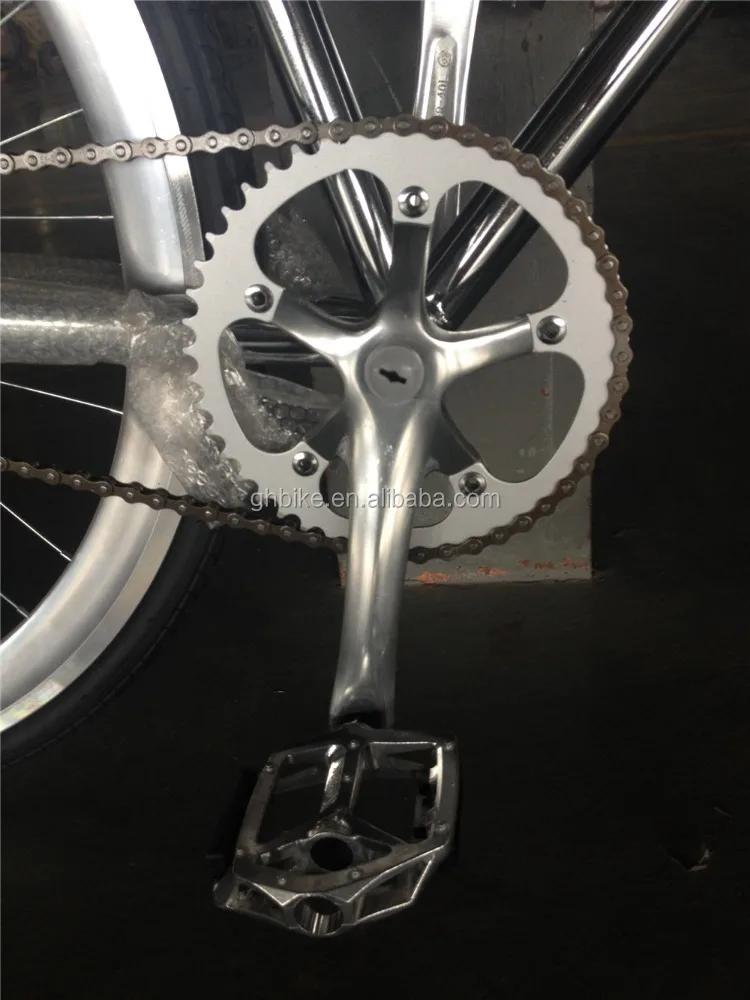 700C adult single speed chrome color Taiwan parts China factory wholesale  OEM mens racing fixie bike fixed gear bikes