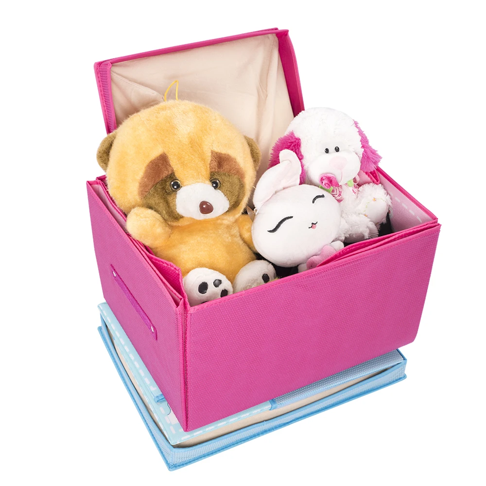 jiahe gift storage toy play mat baby nontoxic soft fabric pink blue playmat for kids