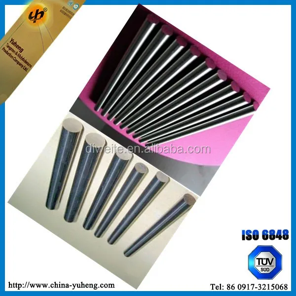 customized 7.5mm diameter tungsten round billet for darts