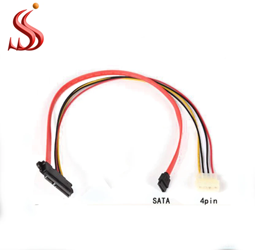 SATA22P To 7Pin +4Pin Power Cable/7+15pin Sata 22Pin to SATA 7pin and 4Pin Power cable