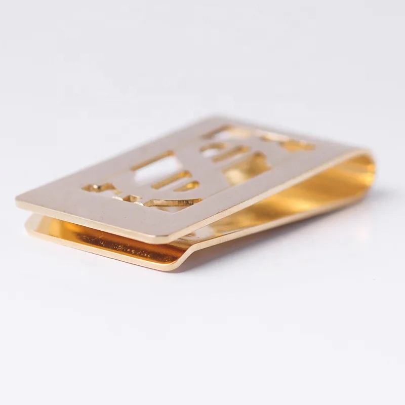 Latest design functional gold plating money clip