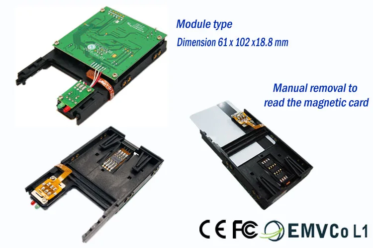 Intelligent Credit Card Reader Module for Self Order Kiosk