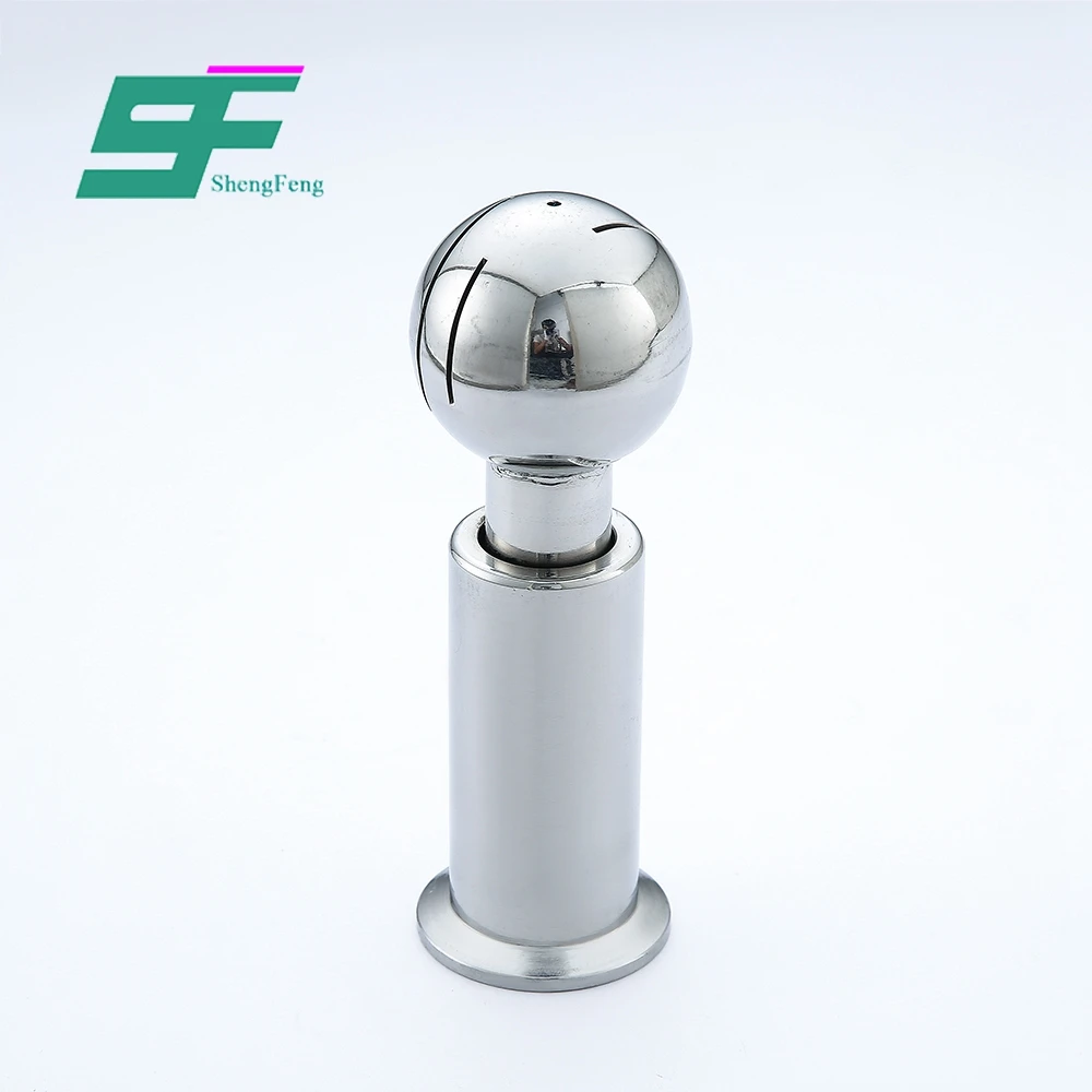 Shengfeng sanitary ss304 1'-6' welded rotary cleaning Spray ball end ferrule
