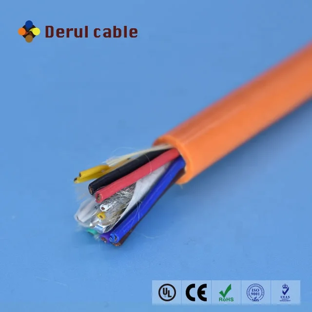 10 core polyurethane flexible hybrid cable signal and power cable