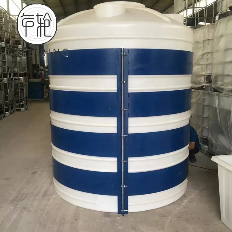 Vertical Plastic Round Rainwater Harvesting Collection Water Tank With Fitting 2000L 3000L For Farm Irrigation