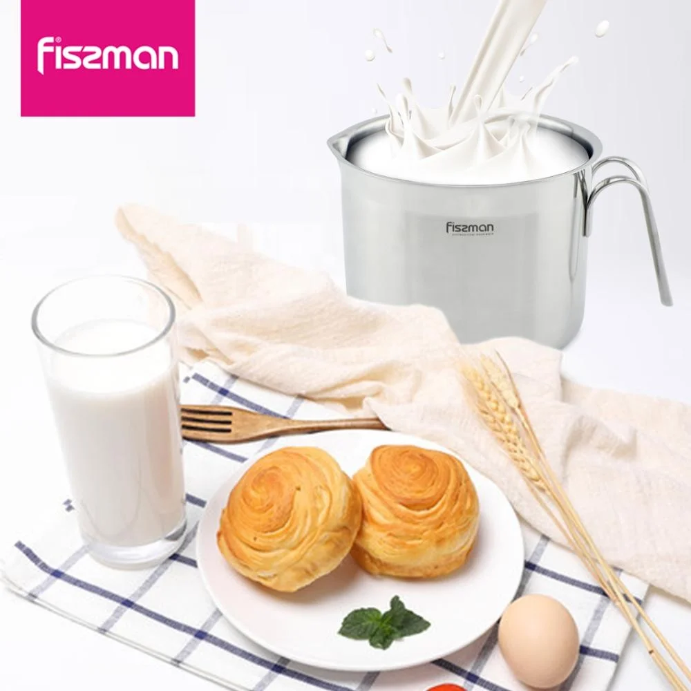 Fissman 1.5l practical milk pot, mini soup pot butter hot sauce pot  noodle soup pot,Kitchen cooking pot