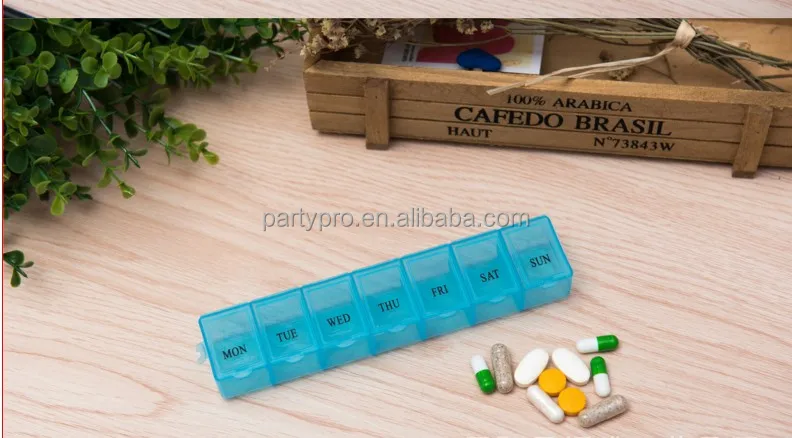 
2018 Hot sale 7 Days Weekly Tablet Pill Medicine Box Holder Storage Organizer Container Case Pill Box 