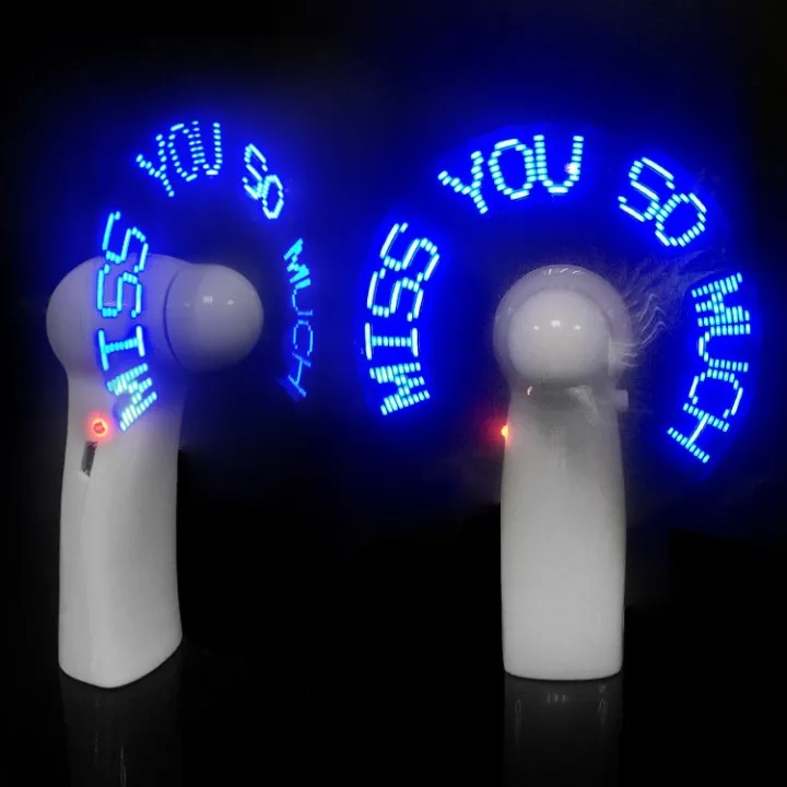 hot sale portable propeller fan led clock