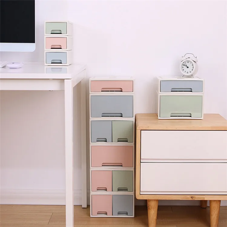 
Ebay Hot-Selling Cheap Plastic Cosmetic Make Up storage box organizer With Drawer On Sale 