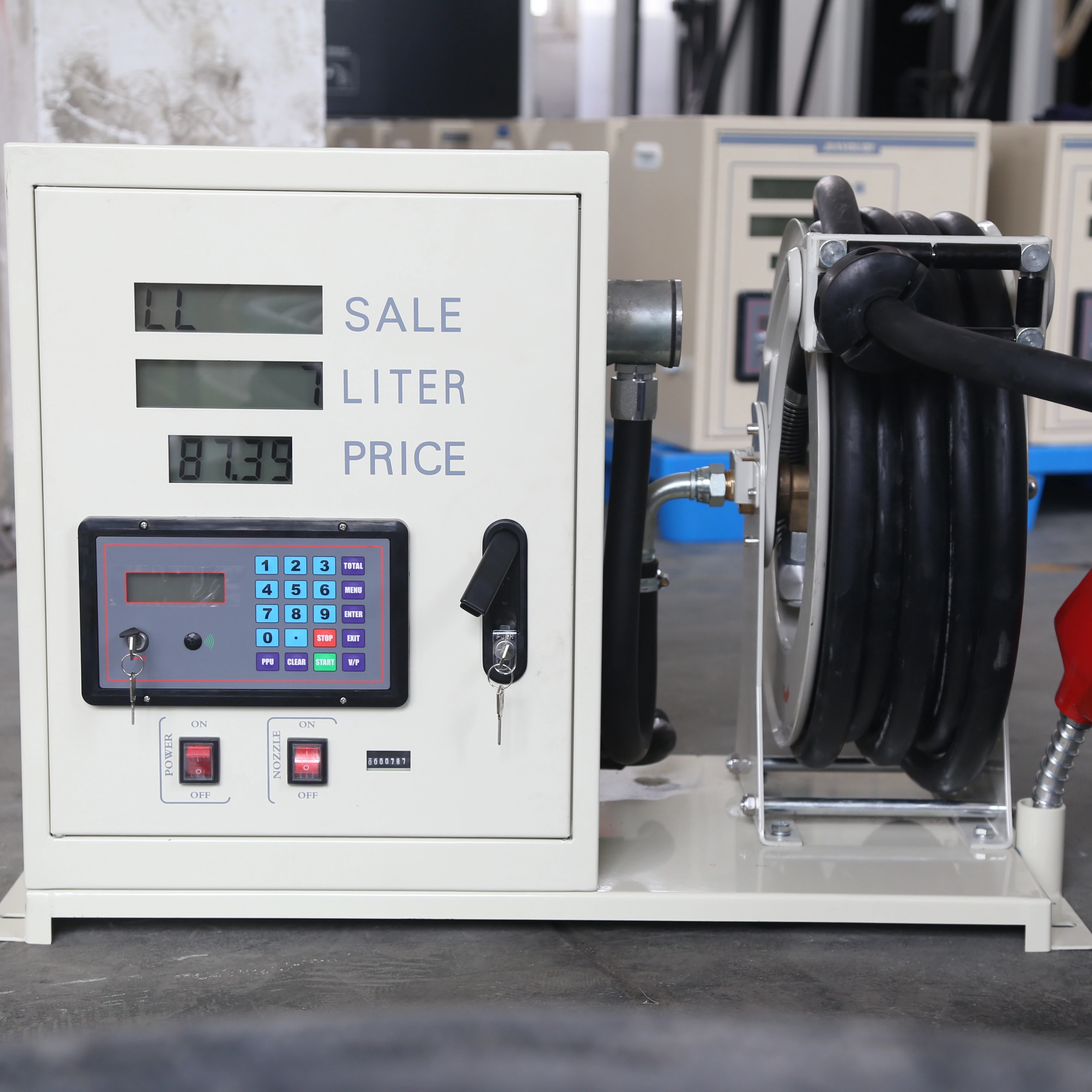 
 Мини-дозатор топлива с катушкой для шланга  