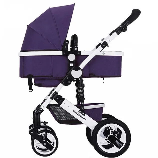 2018 hot sale Alibab online hot sale baby car seat carriage 3 in 1 multi-functional baby stroller with Baby carry basket