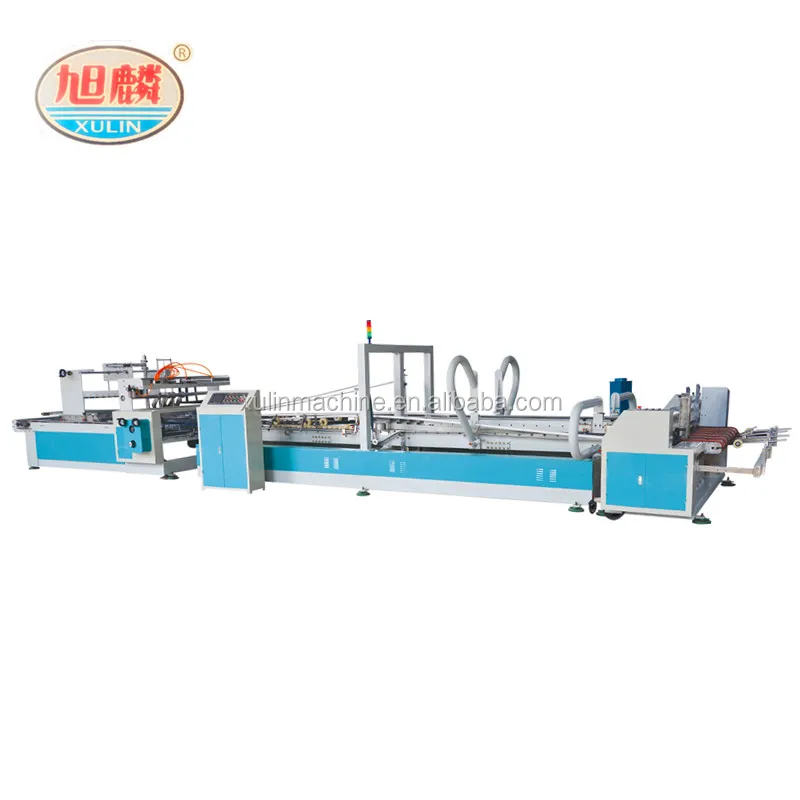 China Best Quality Automatic Folder Gluer Machine Corrugated Box 4 6 Corner