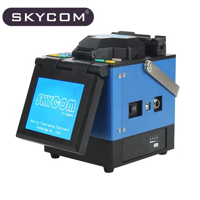 Skycom Latest Improved T-108H V-Groove Optical Fiber Fusion Splicer Price