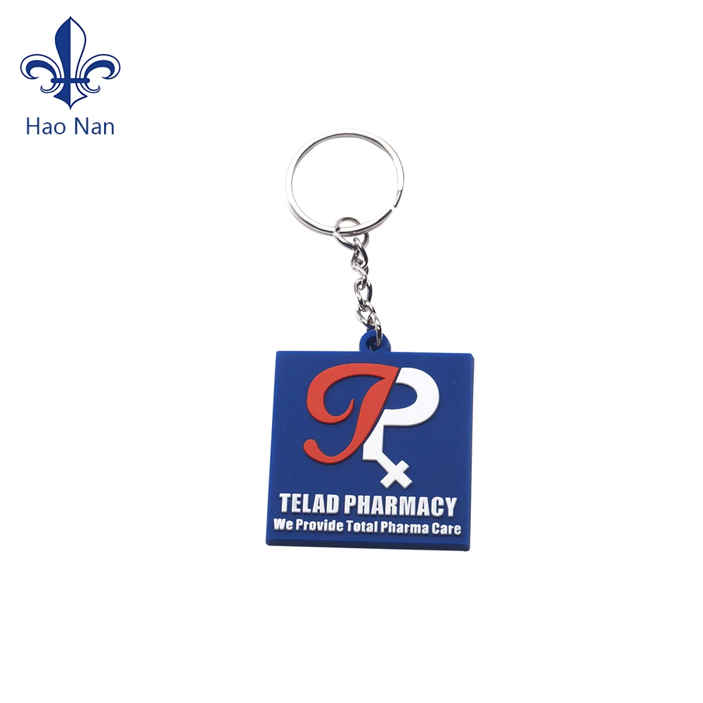 Wholesale Customized 3D Keychain Promotional items PVC keychain Silicone Keychain for custom