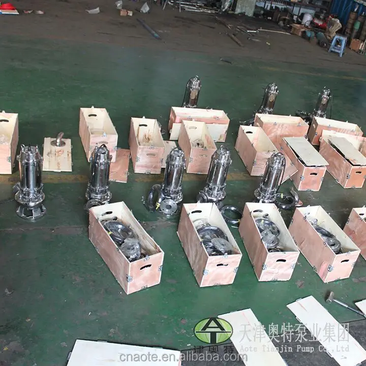 Guide rail fitting sewage pump system for waste water